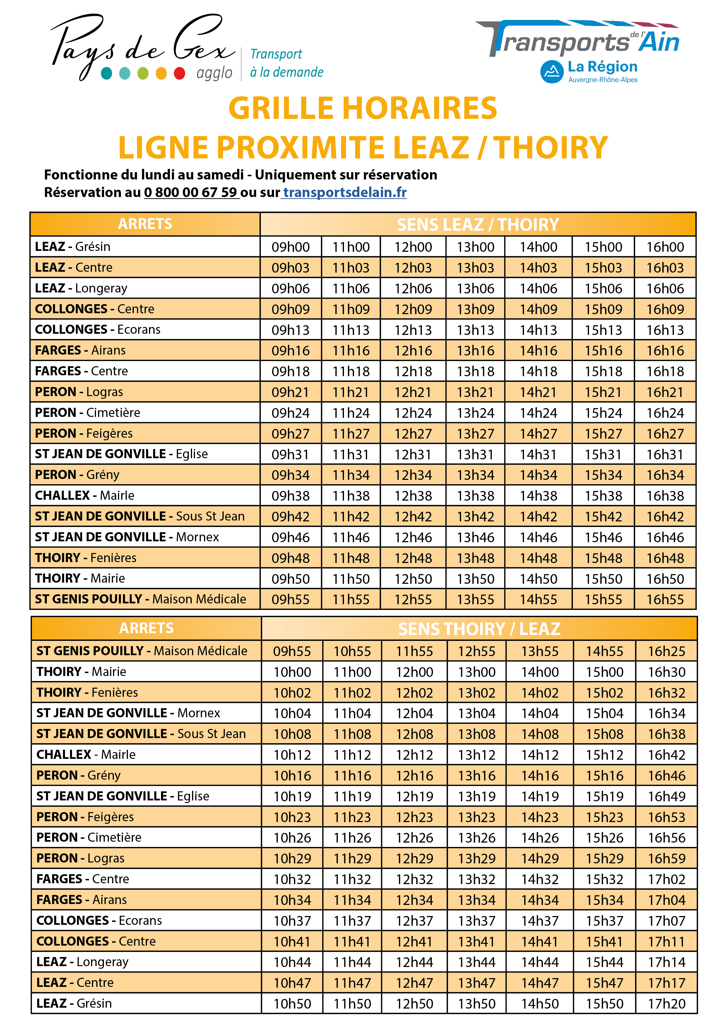 Horaires ligne Proximité_2021
